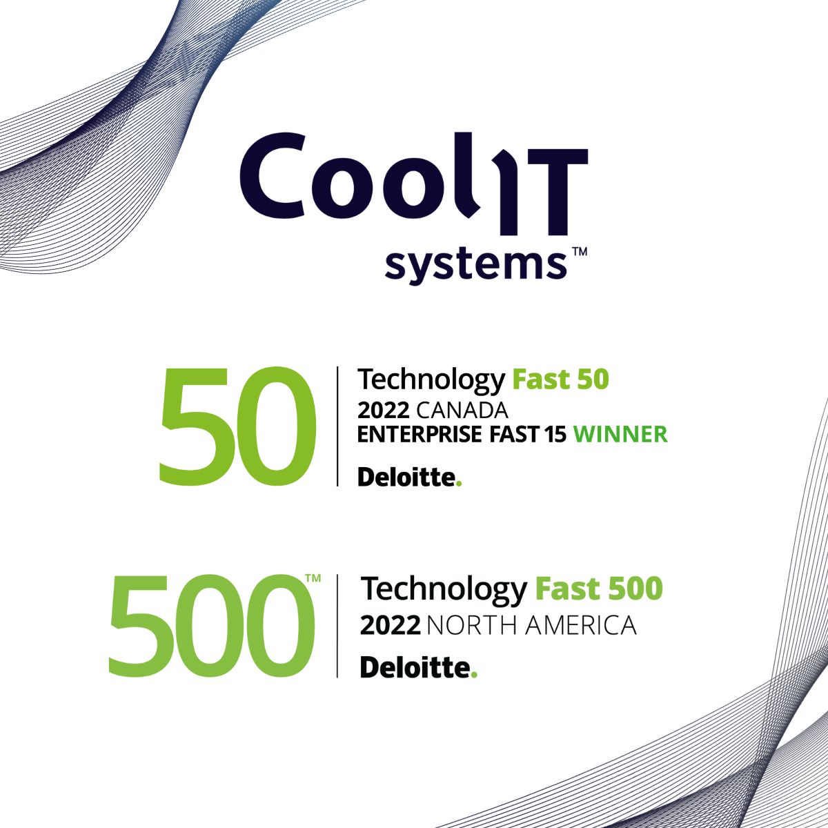 CoolIT Systems is named one of North America’s Fastest-Growing Tech Companies as part of the 2022 Deloitte Technology Fast 500™ program